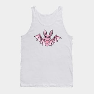 Cute Pink Bat Tank Top